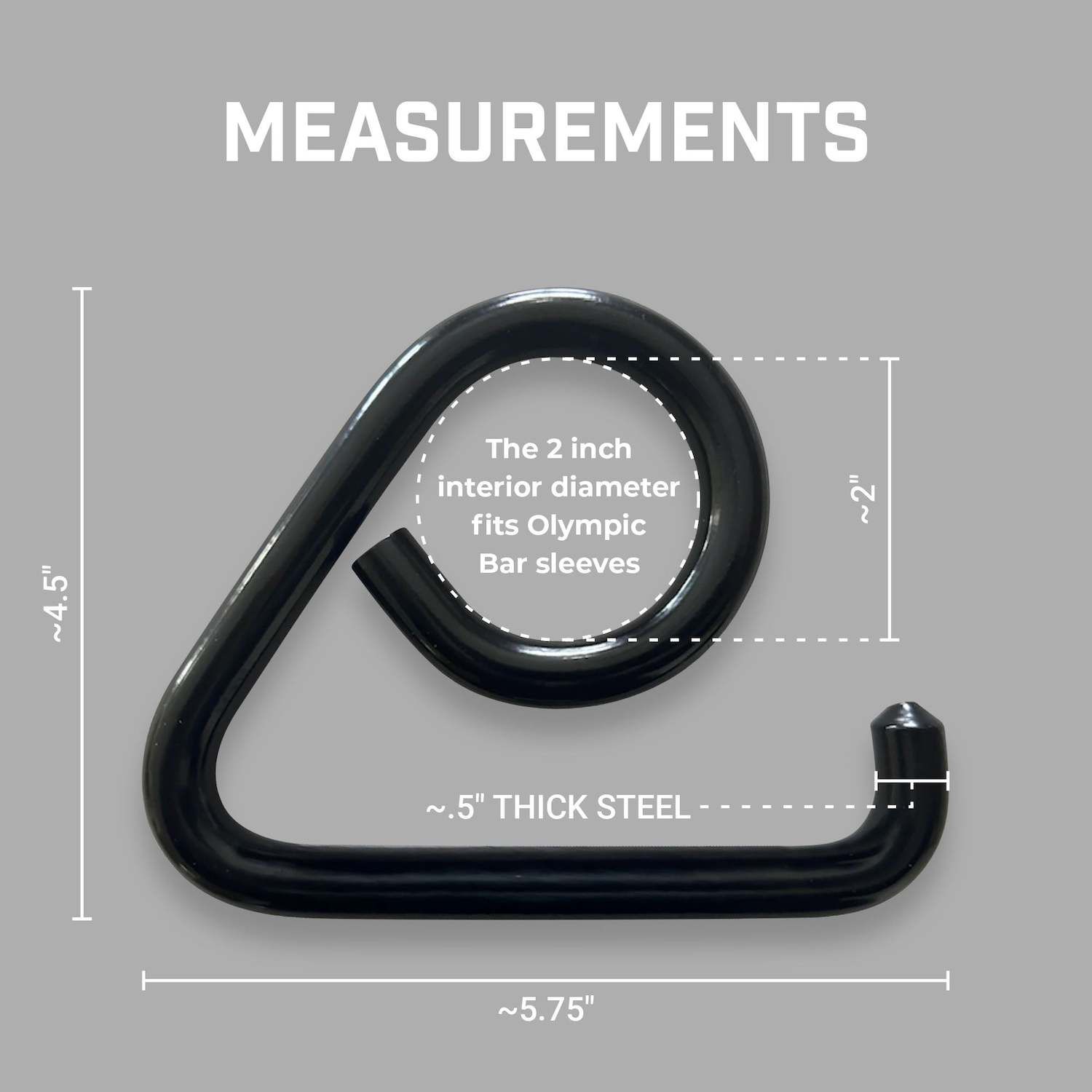 Resistance Band Collar Hooks Pair - Add Bands To Olympic Bars For Dynamic Workouts