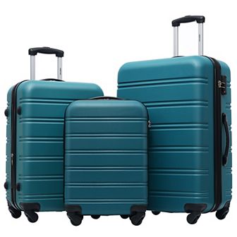 Merax 3 pc Luggage Set Hardside Spinner Suitcase with TSA Lock 20" 24' 28" Available