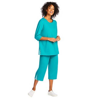 Woman Within Plus Size 2 pc Striped French Terry Set