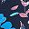 Navy Coral Multi