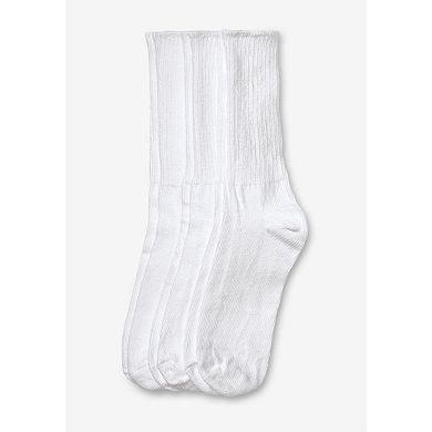 Comfort Choice Women's Plus Size Diabetic Ultra Plush Crew Socks 3-Pack