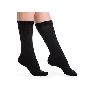 Comfort Choice Women's Plus Size Diabetic Ultra Plush Crew Socks 3-Pack