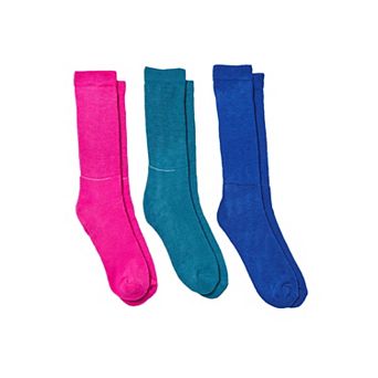 Comfort Choice Women's Plus Size Diabetic Ultra Plush Crew Socks 3-Pack