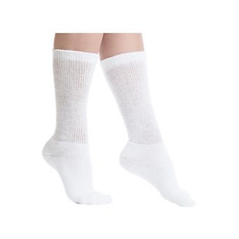 Comfort Choice Women's Plus Size Diabetic Ultra Plush Crew Socks 3-Pack