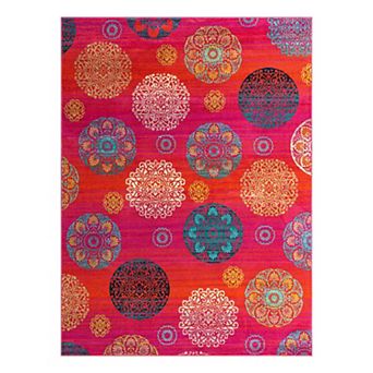 Unique Loom Aromi Azalea Throw Rug