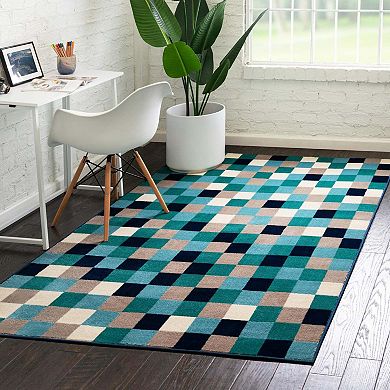 Unique Loom Holly Azalea Throw Rug