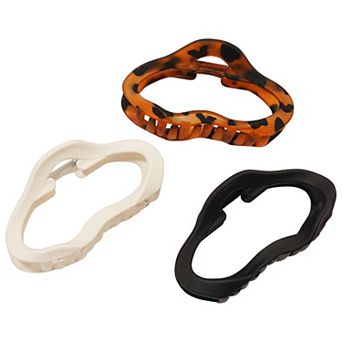 Emberly 3 pk Cutout Cloud Claw Clips