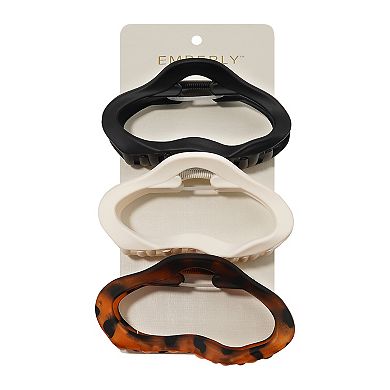 Emberly 3-pk. Cutout Cloud Claw Clips