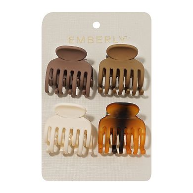 Emberly 4-pk. Square Mini Claw Clips