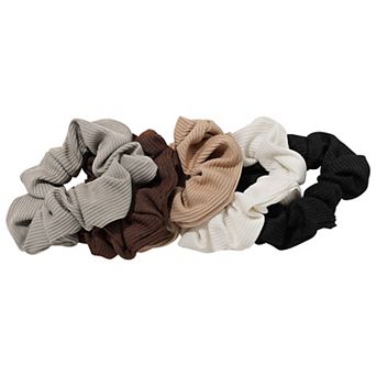 Emberly 5 pk Pleated Scrunchie Set