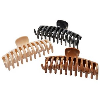 Emberly 3 pk Marbled Barrel Claw Clips