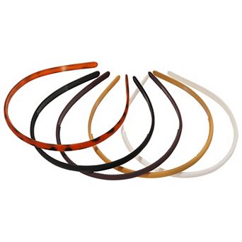 Emberly 5 pk Mixed Plastic Headbands