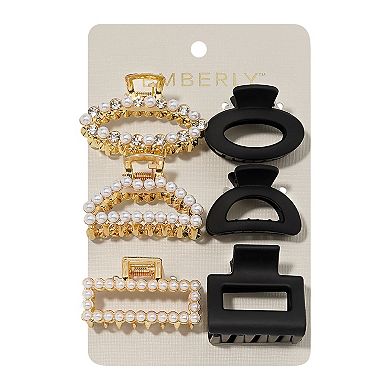 Emberly 6-pk. Metal Mini Cutout Claw Clip Set