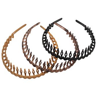 Emberly 3 pk Basic Comb Plastic Headbands