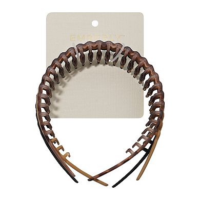 Emberly 3-pk. Basic Comb Plastic Headbands