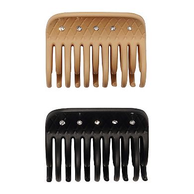 Emberly 2-pk. Rhinestone Basic Claw Clips