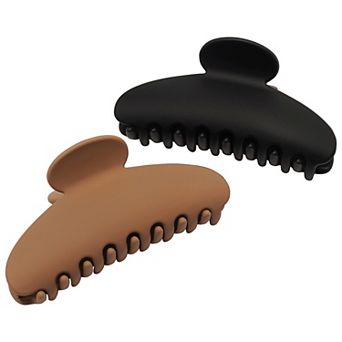 Emberly 2 pk Matte Curved Crescent Claw Clips