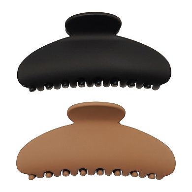 Emberly 2-pk. Matte Curved Crescent Claw Clips