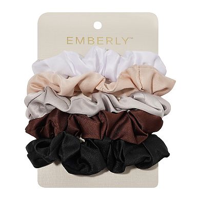 Emberly 5-pk. Satiny Scrunchie Set