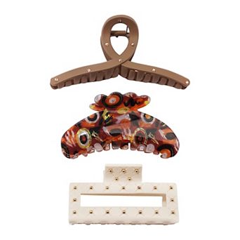 Emberly 3 pk Hair Claw Clip Set