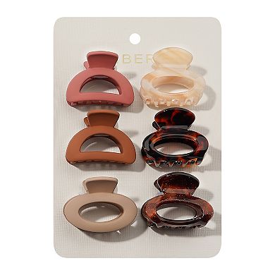 Emberly Cut Out Mini Claw Clip 6-Pk.