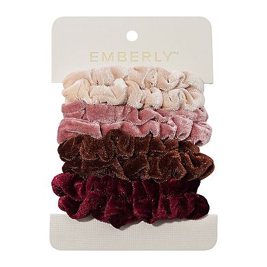 Emberly 8-Pk. Velvet Scrunchie Set