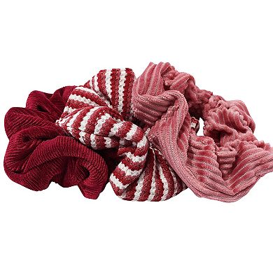 Emberly 3-Pk. Textured Scrunchie Set