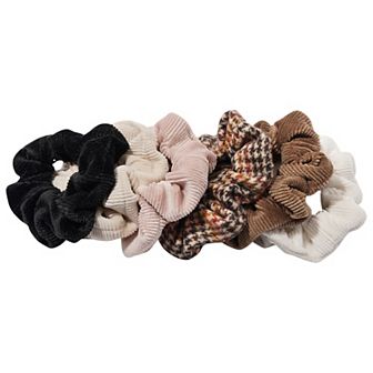 Emberly 6 pk Corduroy Scrunchie Set