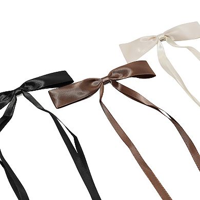 Emberly 3-pk. Long Tail Bow Barrettes