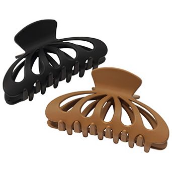 Emberly 2 pc Matte Octopus Claw Clip Set