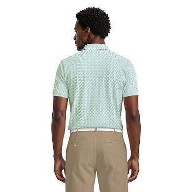 Men's Grand Slam Circular Geo Print Short Sleeve Golf Polo Shirt