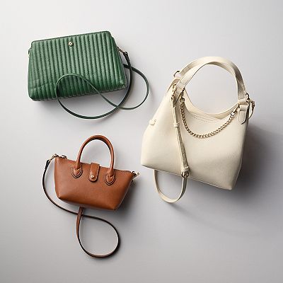 LC Lauren Conrad Teya Double Compartment Crossbody Bag