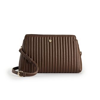 LC Lauren Conrad Teya Double Compartment Crossbody Bag