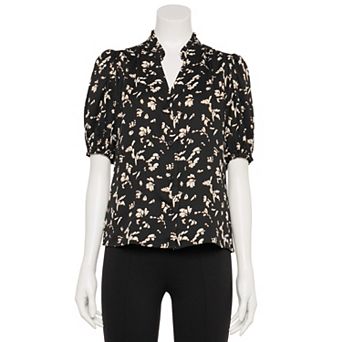 Women's Nine West Adaptive Ruffle Shirt