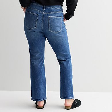 Plus Size Sonoma Goods For Life® Mid-Rise Bootcut Jeans
