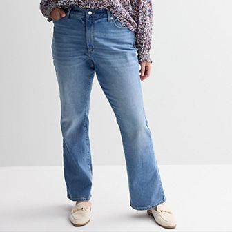 Plus Size Sonoma Goods For Life® Curvy Mid-Rise Bootcut Jeans