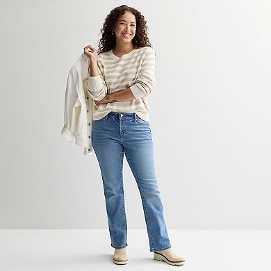 Women's Sonoma Goods For Life® Curvy Mid Rise Bootcut Jeans