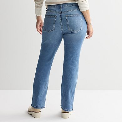 Women's Sonoma Goods For Life® Curvy Mid Rise Bootcut Jeans