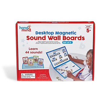 hand2mind Desktop Magnetic Sound Wall Boards Set of 6