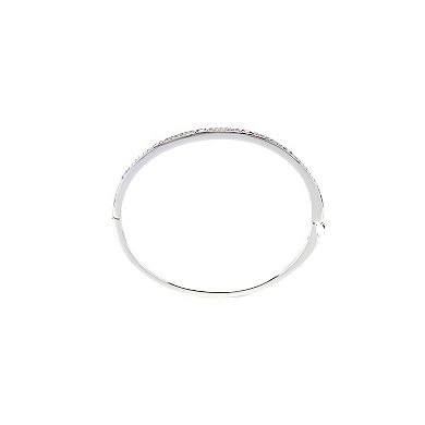 Danecraft Sterling Silver Cubic Zirconia Bangle Bracelet