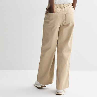 Women's Sonoma Goods For Life® High Rise Twill Wide Leg Pants