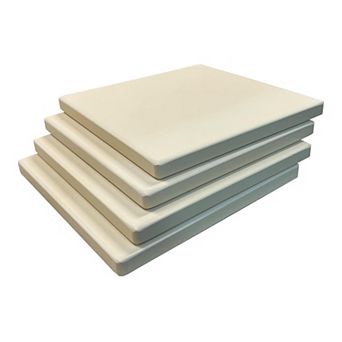 Old Stone Cordierite Square Pizza Stone 4 pc Set