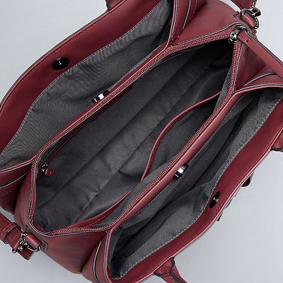 Simply Vera Vera Wang Jayla Belted Buckle Soft Satchel Bag