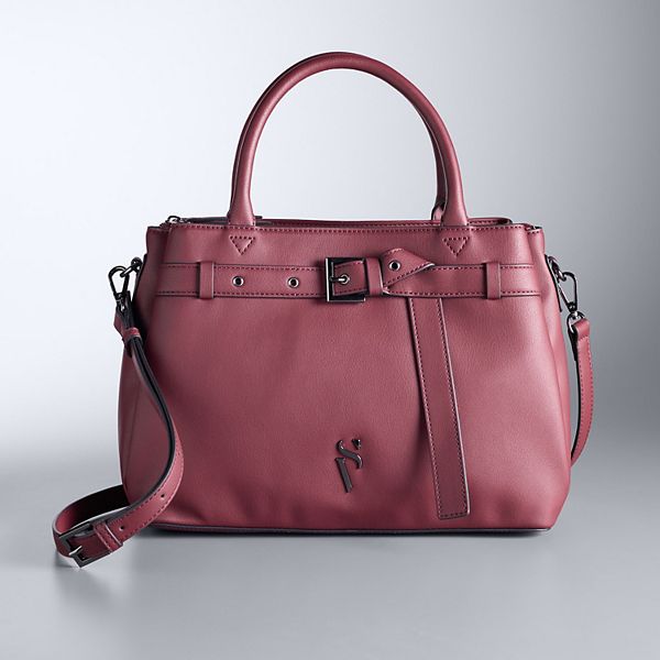 Viera オーダー品 Simply Vera Vera Wang Jayla Belted Buckle Soft Satchel Bag