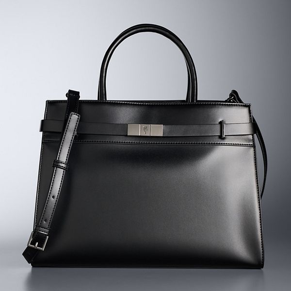 Simply Vera Vera Wang Juniper Belted Satchel Bag