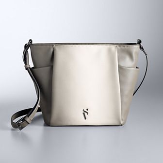 Simply Vera Vera Wang Soft Top Zip Crossbody Bag