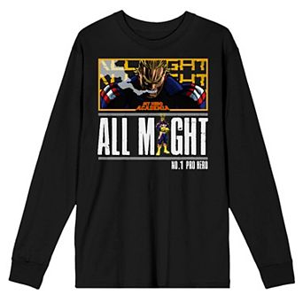Men's My Hero Academia All Might Long Sleeve Tee