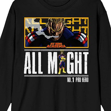 Men's My Hero Academia All Might Long Sleeve Tee
