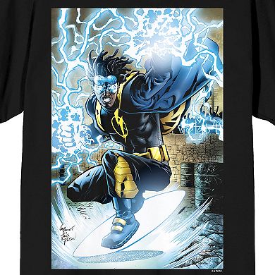 Men's Justice League Virgin Hawkins Static Shock Tee