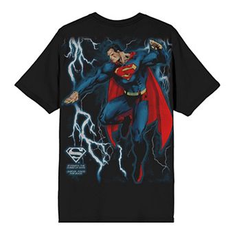 Men's Superman Lightning Graphic Tee